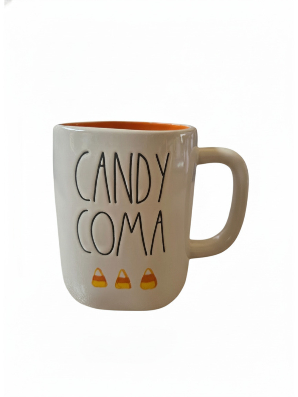Rae dunnCandy Coma Ceramic Coffee Mug with Candy Corn Design